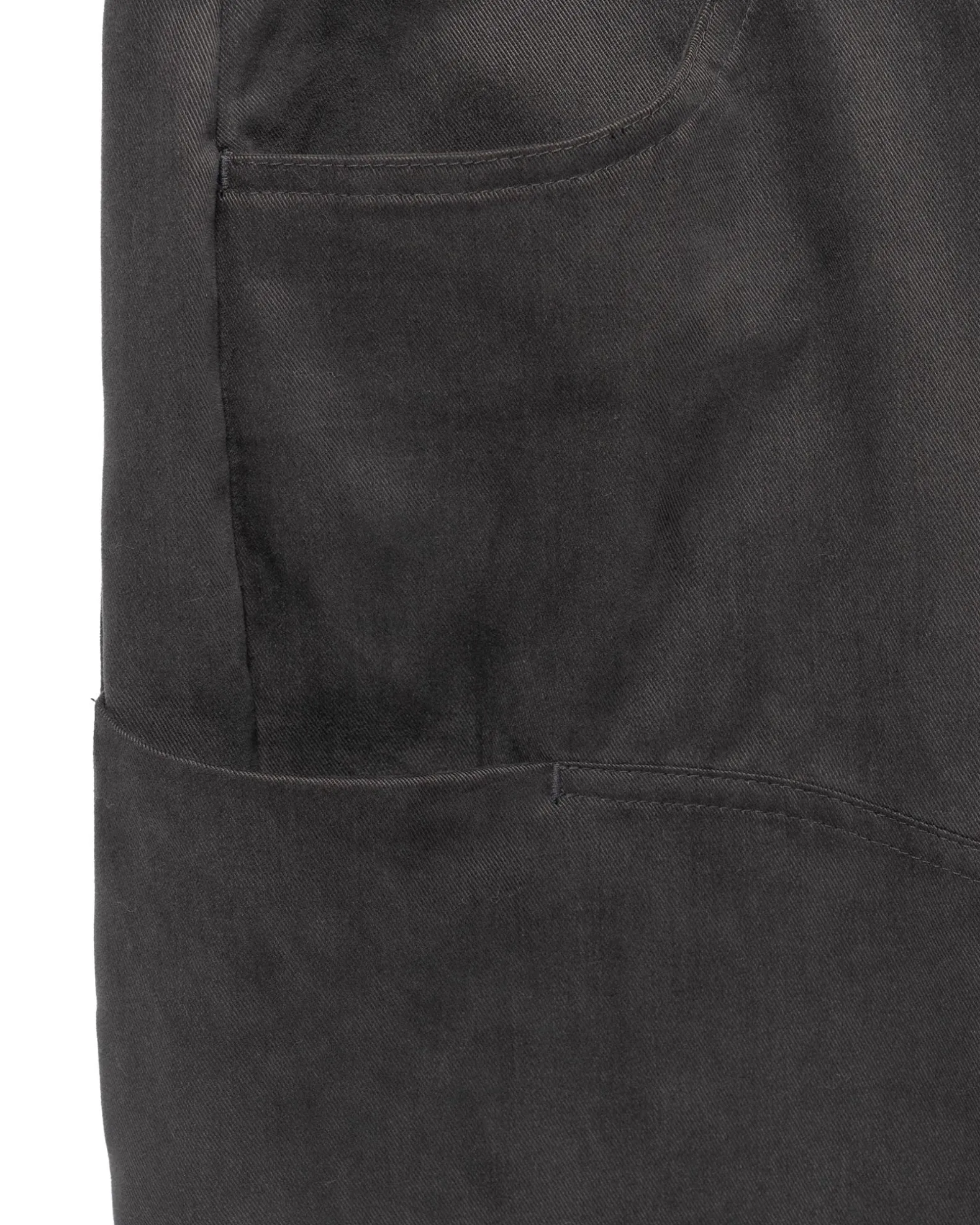 Rig Pants-Duca Visconti Emerized Cotton Twill Charcoal
