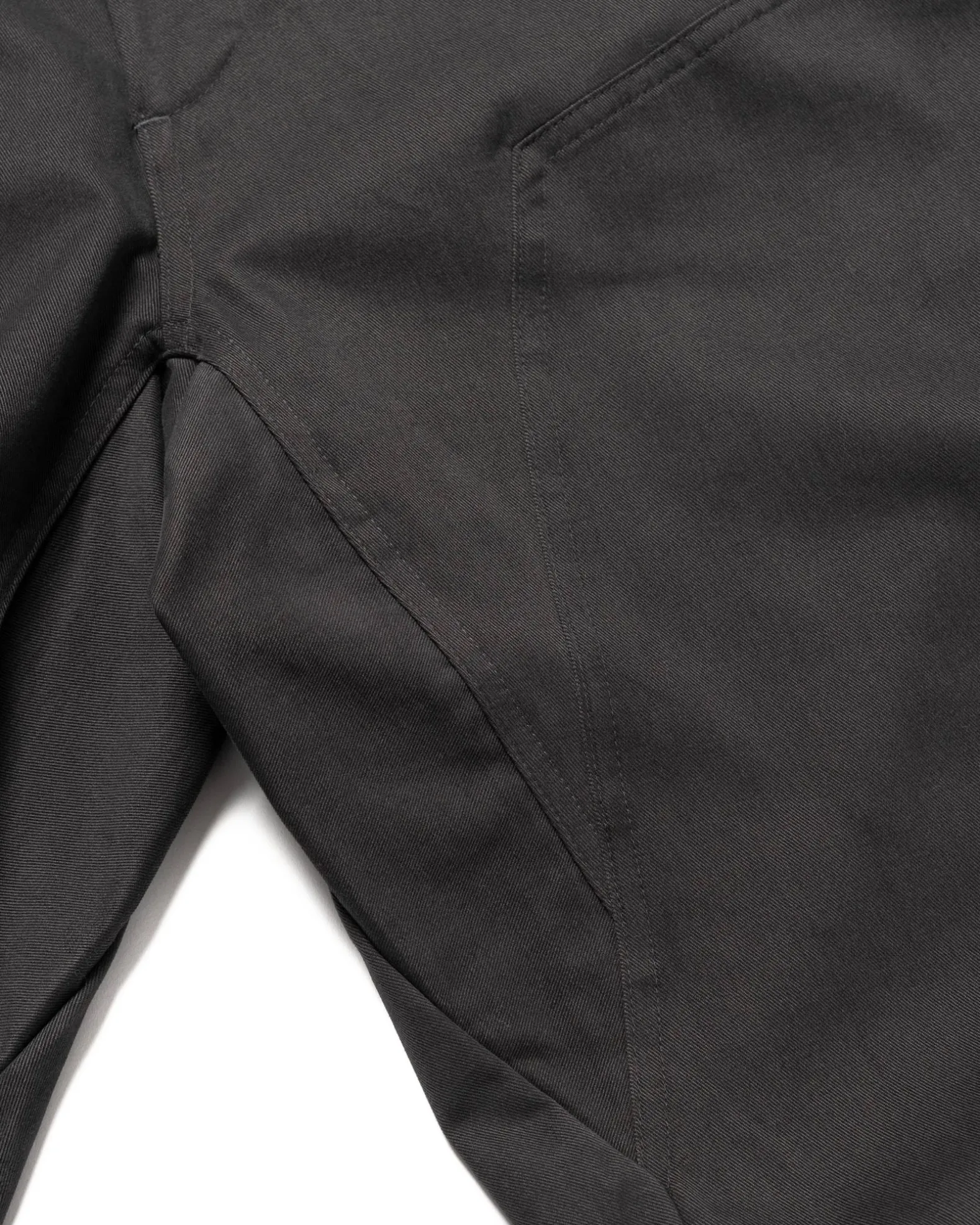 Rig Pants-Duca Visconti Emerized Cotton Twill Charcoal