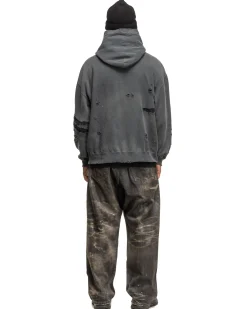 Savage Sweat Parka Ls Black