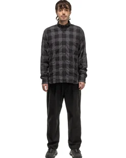 Sheer Check B.D Shirt Black