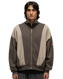 Slash Cut Zip Sweat