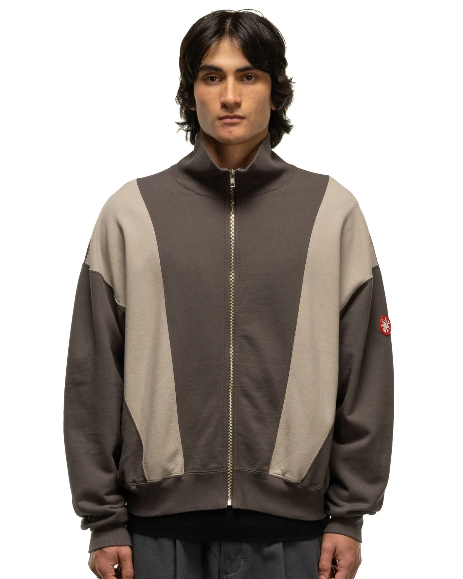 Slash Cut Zip Sweat