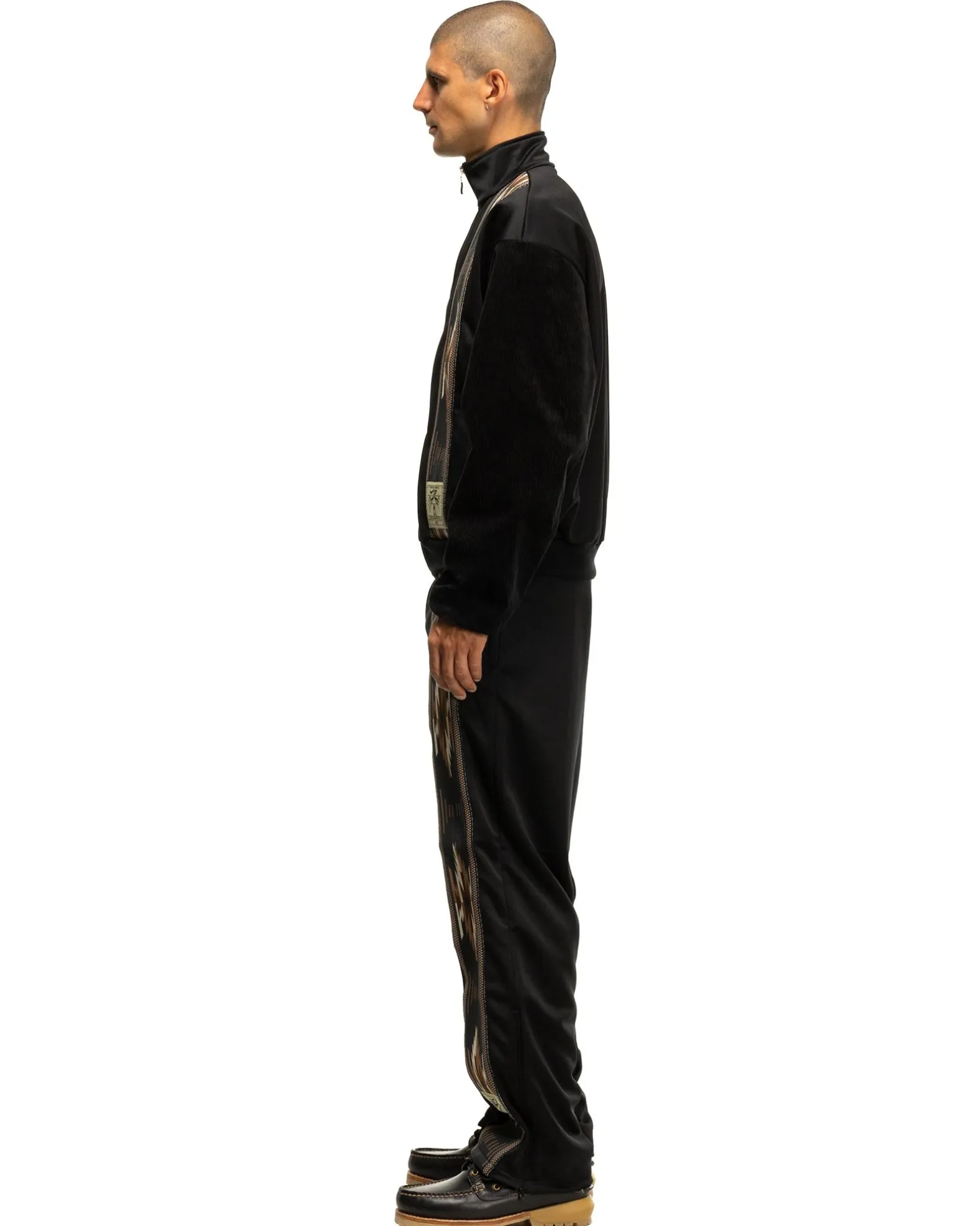 Smooth Jersey Kochi & Zephyr Straight Pants (Front Line) Black