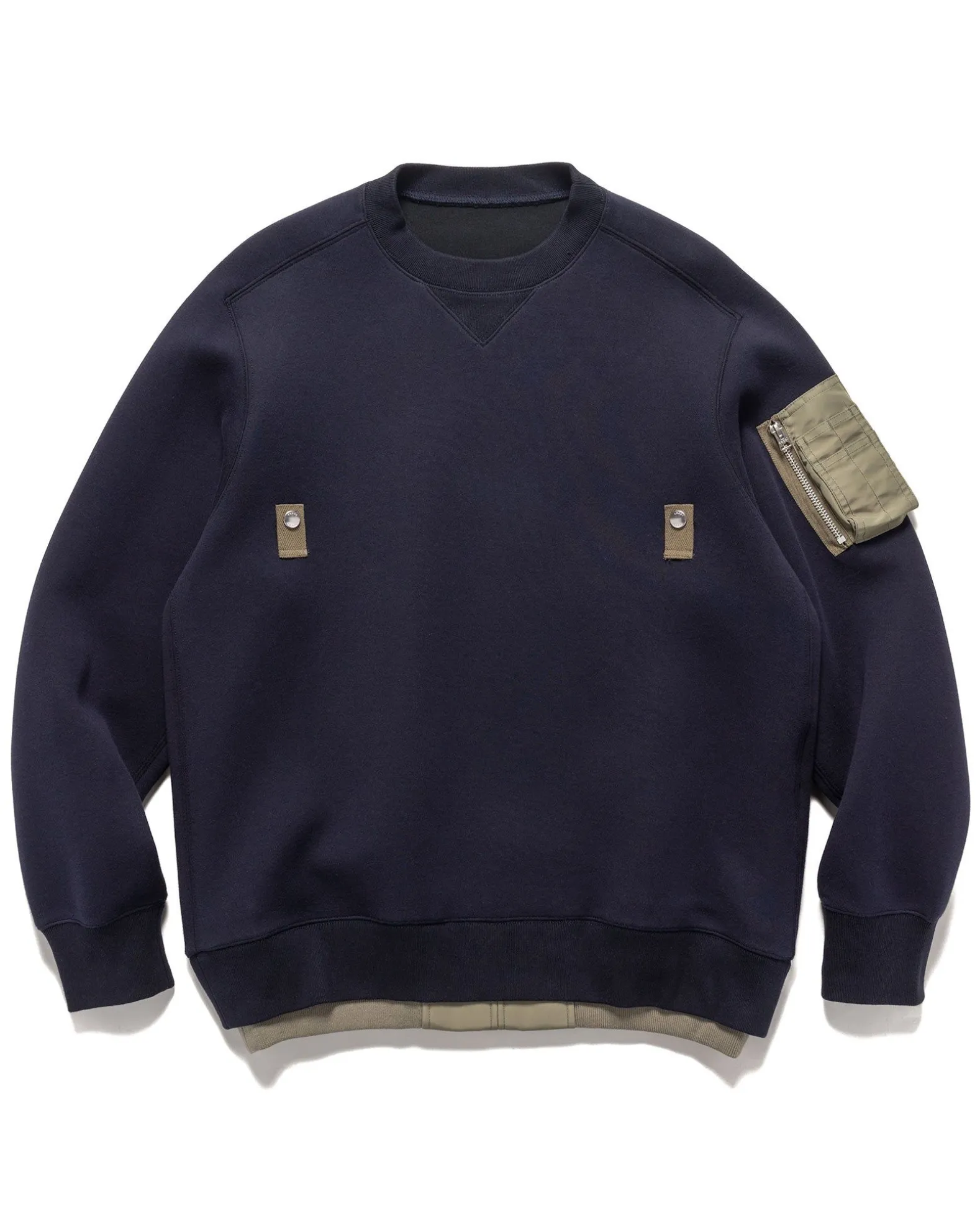 Sponge Sweat X Nylon Twill Pullover Navy