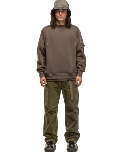 Sponge Sweat X Nylon Twill Pullover Taupe