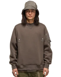 Sponge Sweat X Nylon Twill Pullover Taupe
