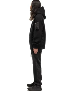 Straight Denim Pants Black