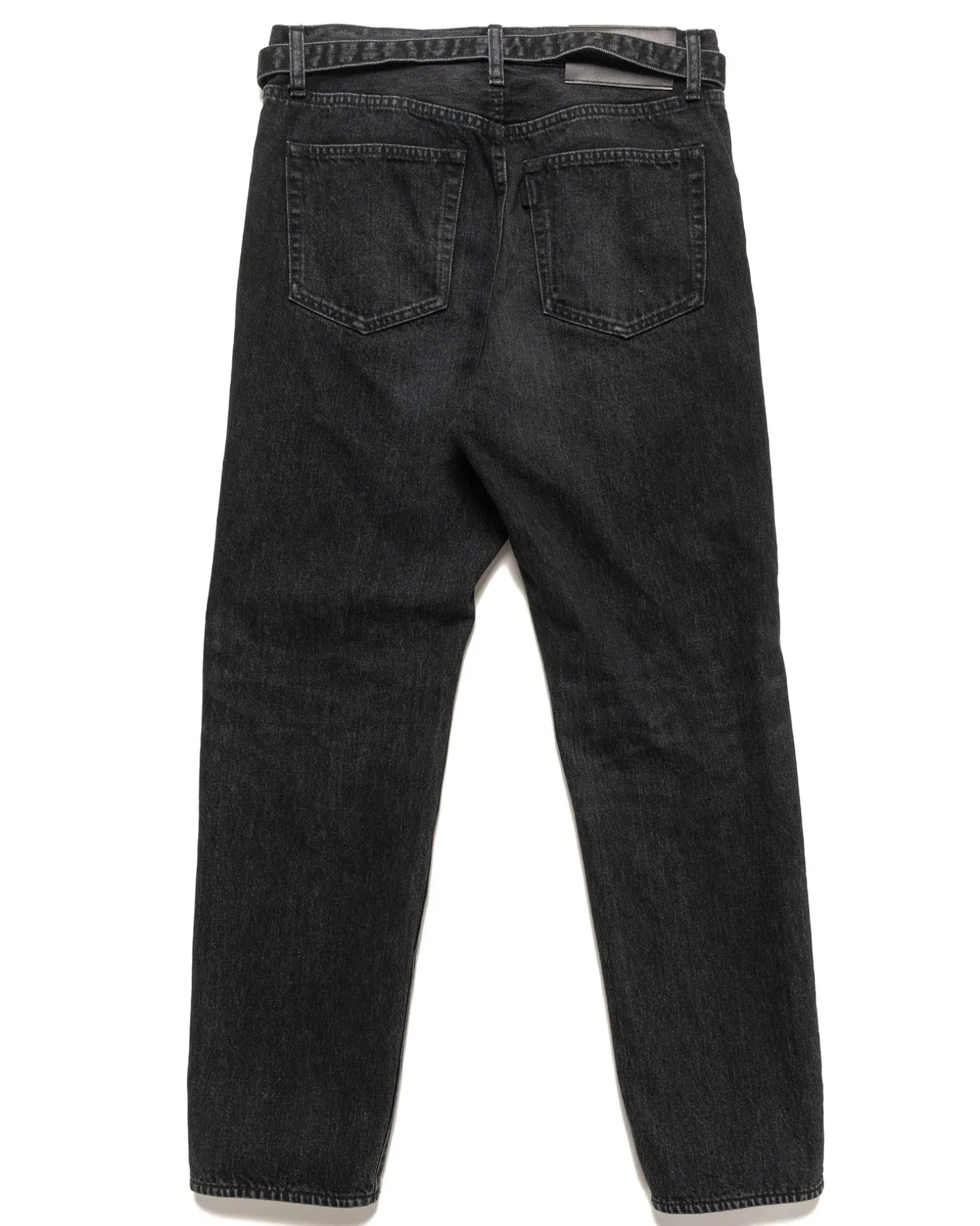 Straight Denim Pants Black