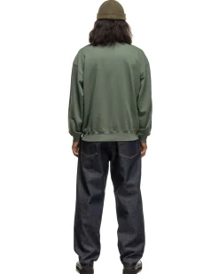 Super High Gauze Sweat P/O Dusty Green