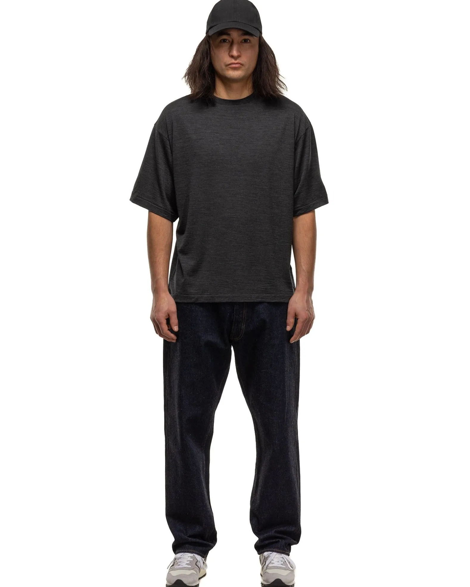 Super Soft Merino Tenjiku Halfsleeve Tee Charcoal