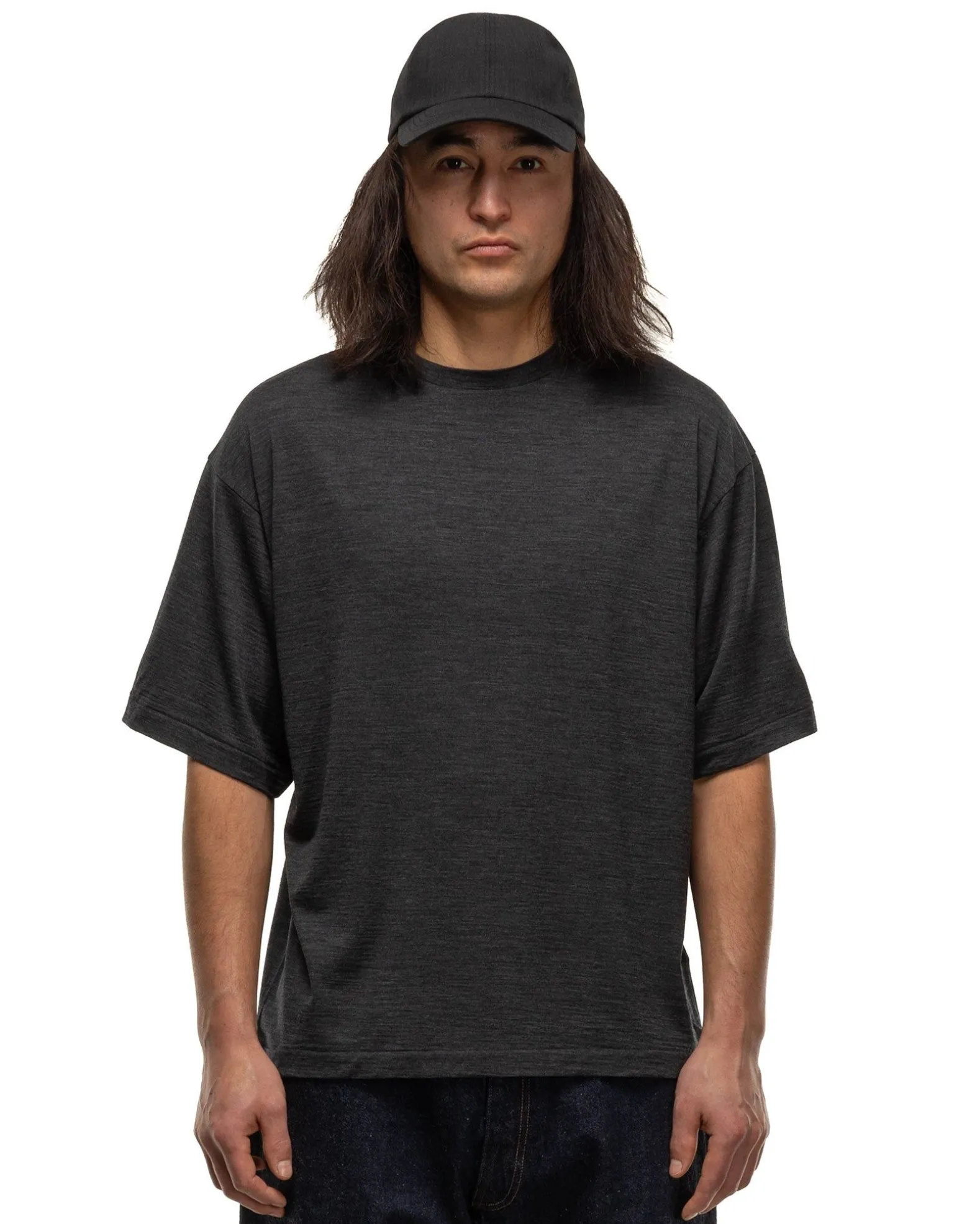 Super Soft Merino Tenjiku Halfsleeve Tee Charcoal