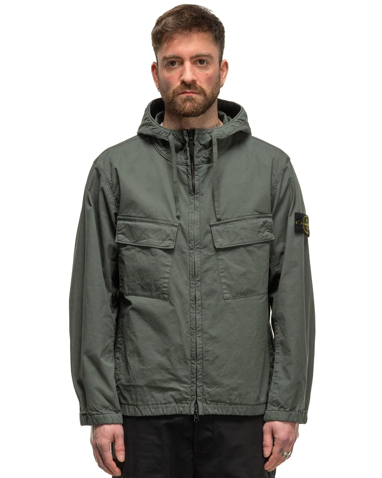 Supima® Cotton Twill Stretch-Tc Hooded Blouson Musk