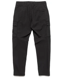 Supima® Cotton Twill Stretch-Tc Regular Fit Cargo Pants Black