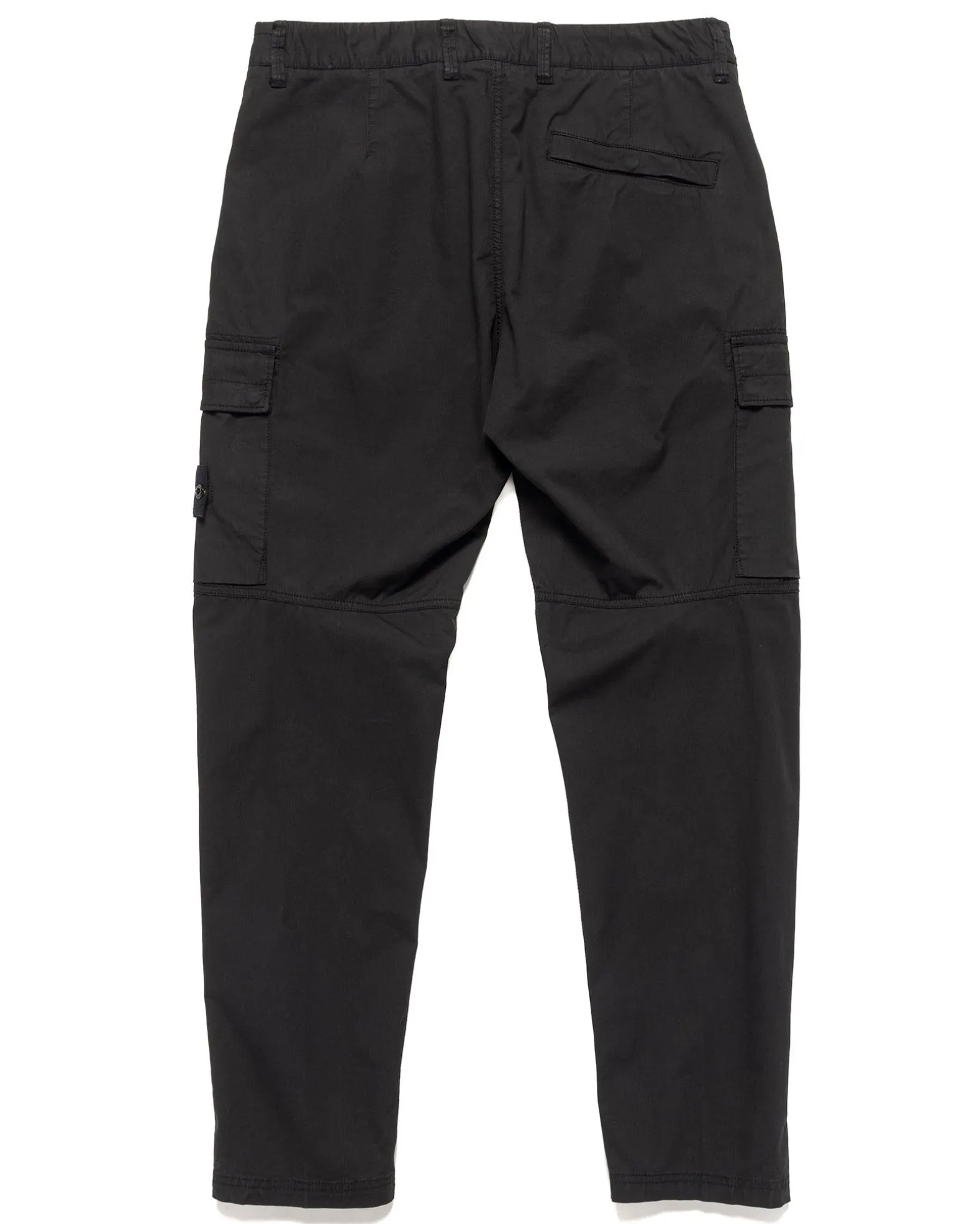 Supima® Cotton Twill Stretch-Tc Regular Fit Cargo Pants Black