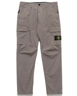 Supima® Cotton Twill Stretch-Tc Regular Fit Cargo Pants Dove Grey
