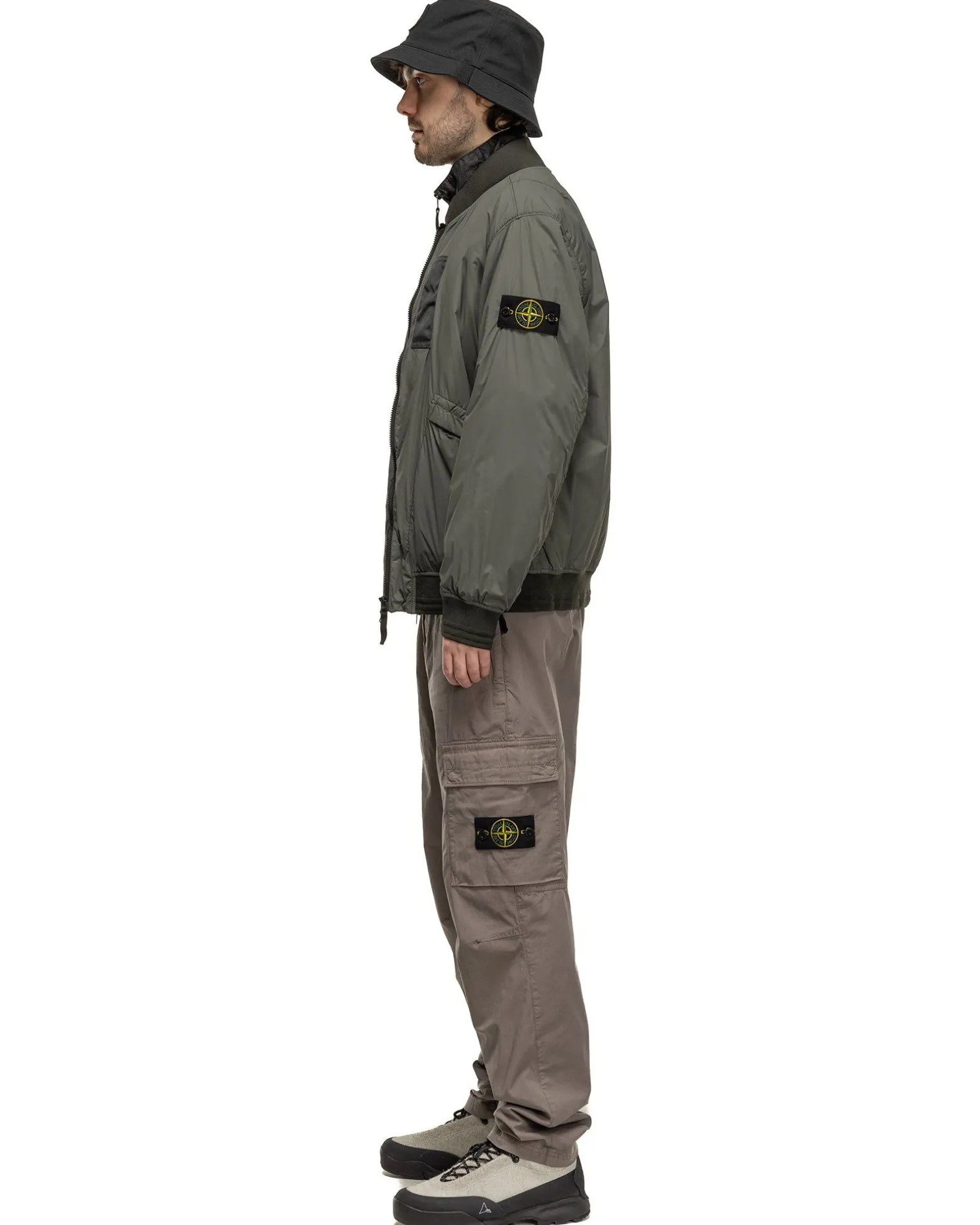 Supima® Cotton Twill Stretch-Tc Regular Fit Cargo Pants Dove Grey