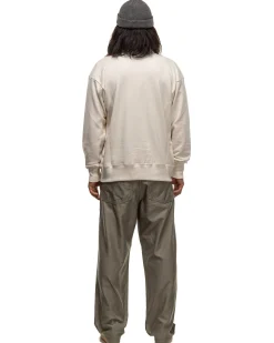 Suvin Sweat Halfzip Pullover Ecru