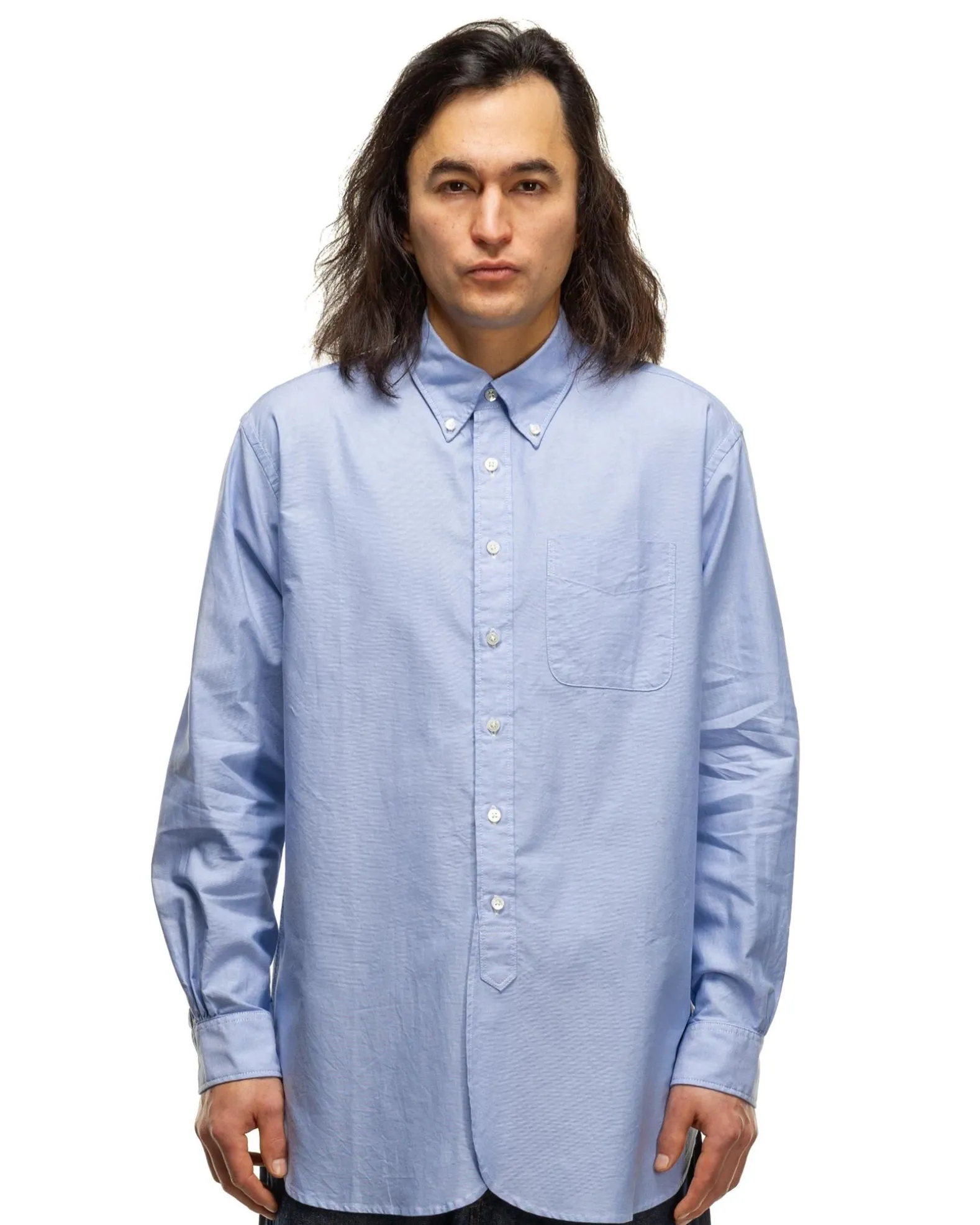 19Th Century Bd Shirt Cotton Oxford Blue