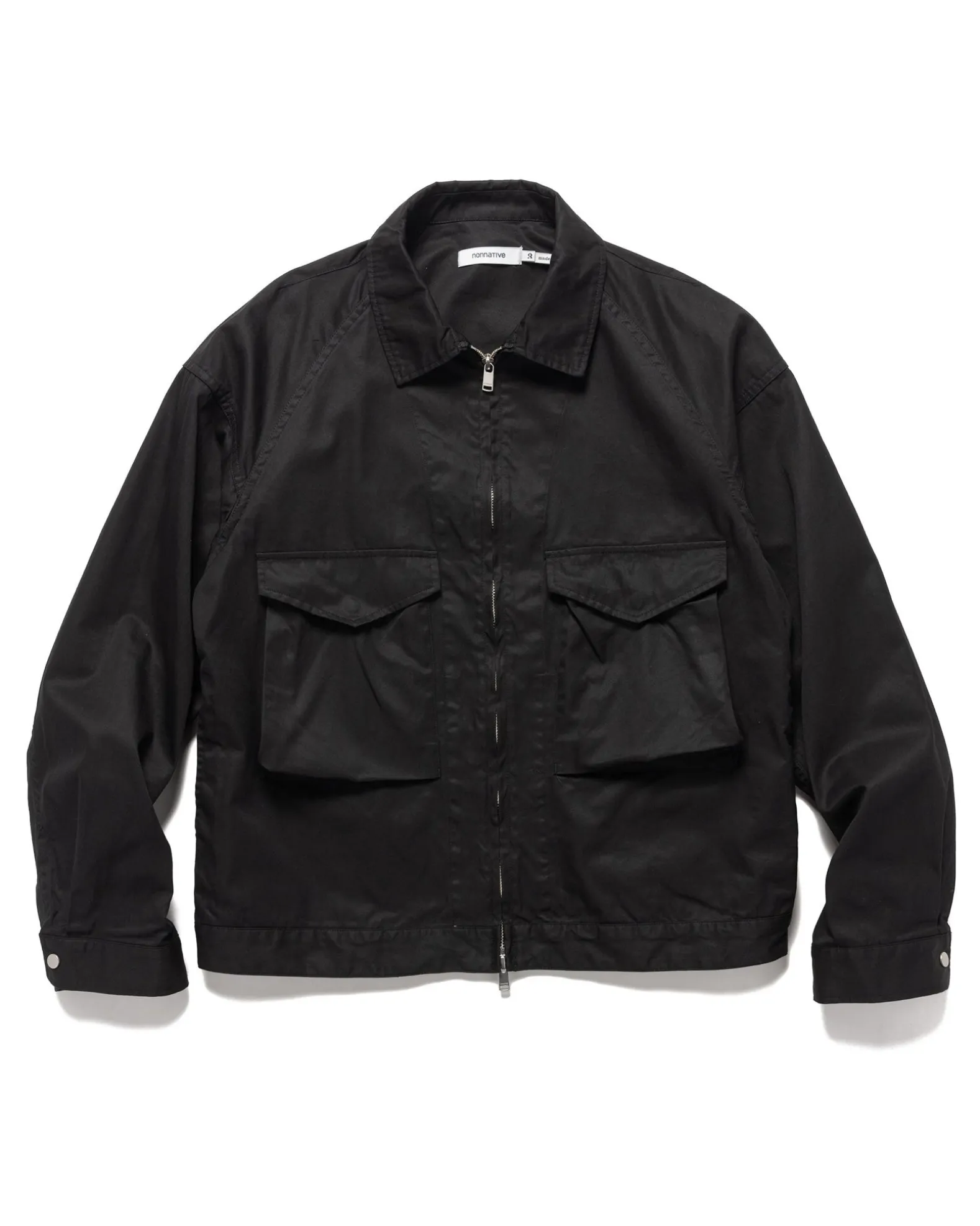 Trooper Short Jacket Cotton Gabardine Black