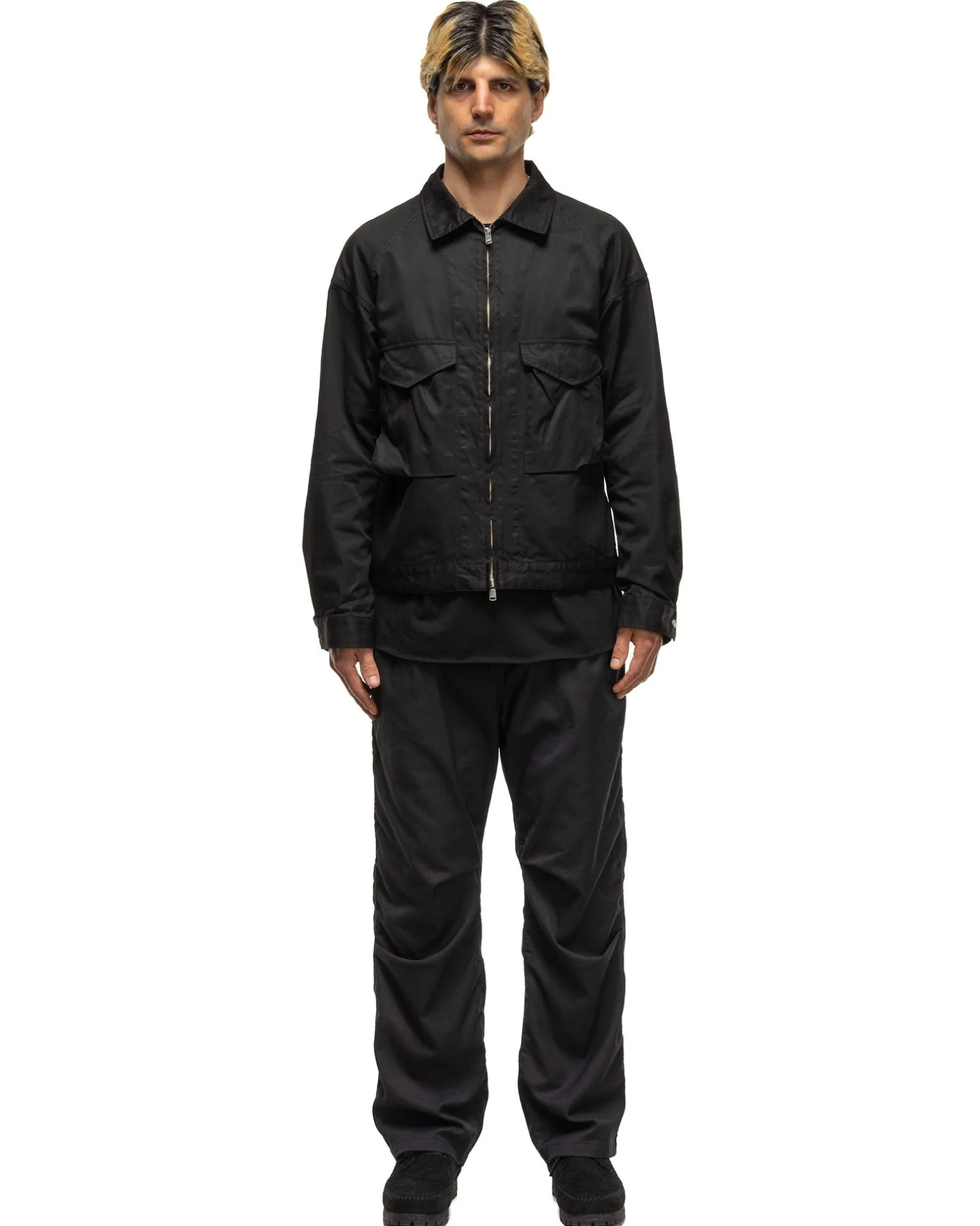 Trooper Short Jacket Cotton Gabardine Black
