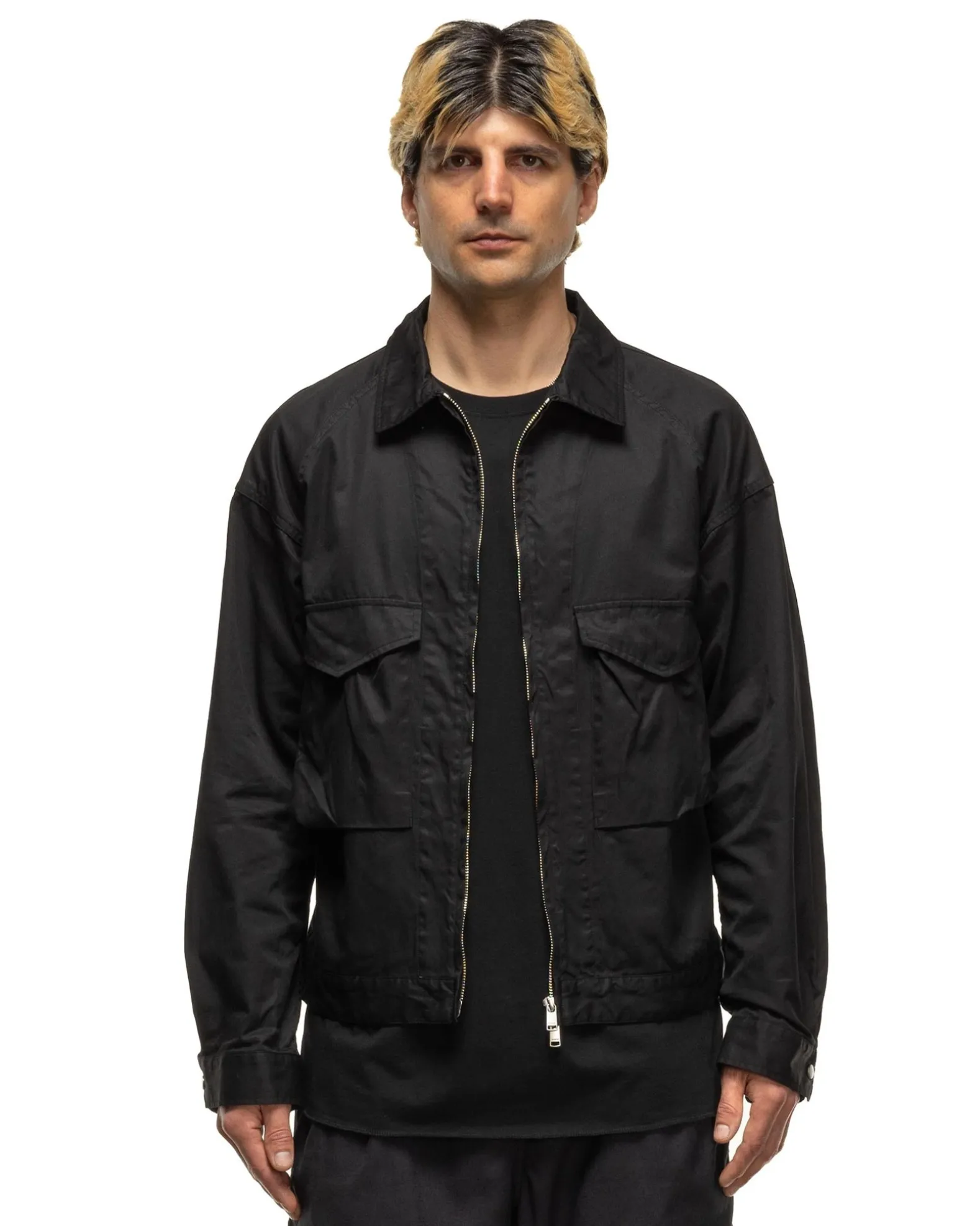 Trooper Short Jacket Cotton Gabardine Black