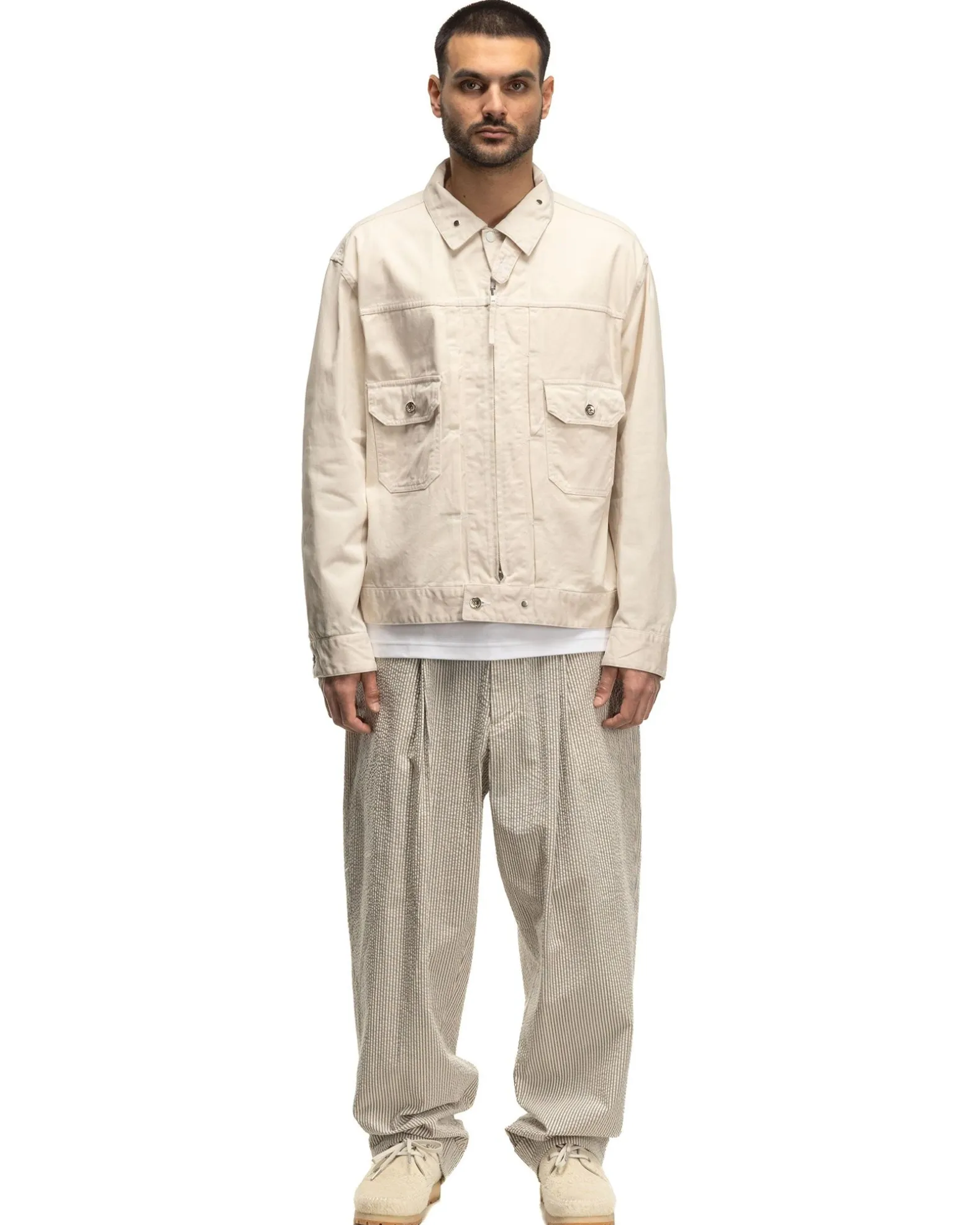 Trucker Jacket Chino Twill Natural