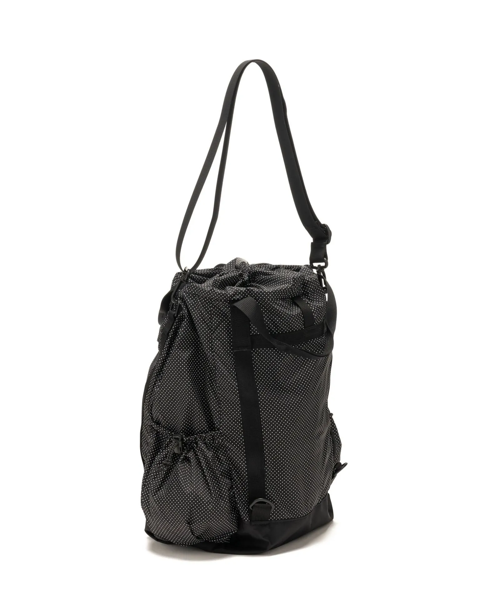 Ul 3 Way Bag Black Polyfiber Polka Dot