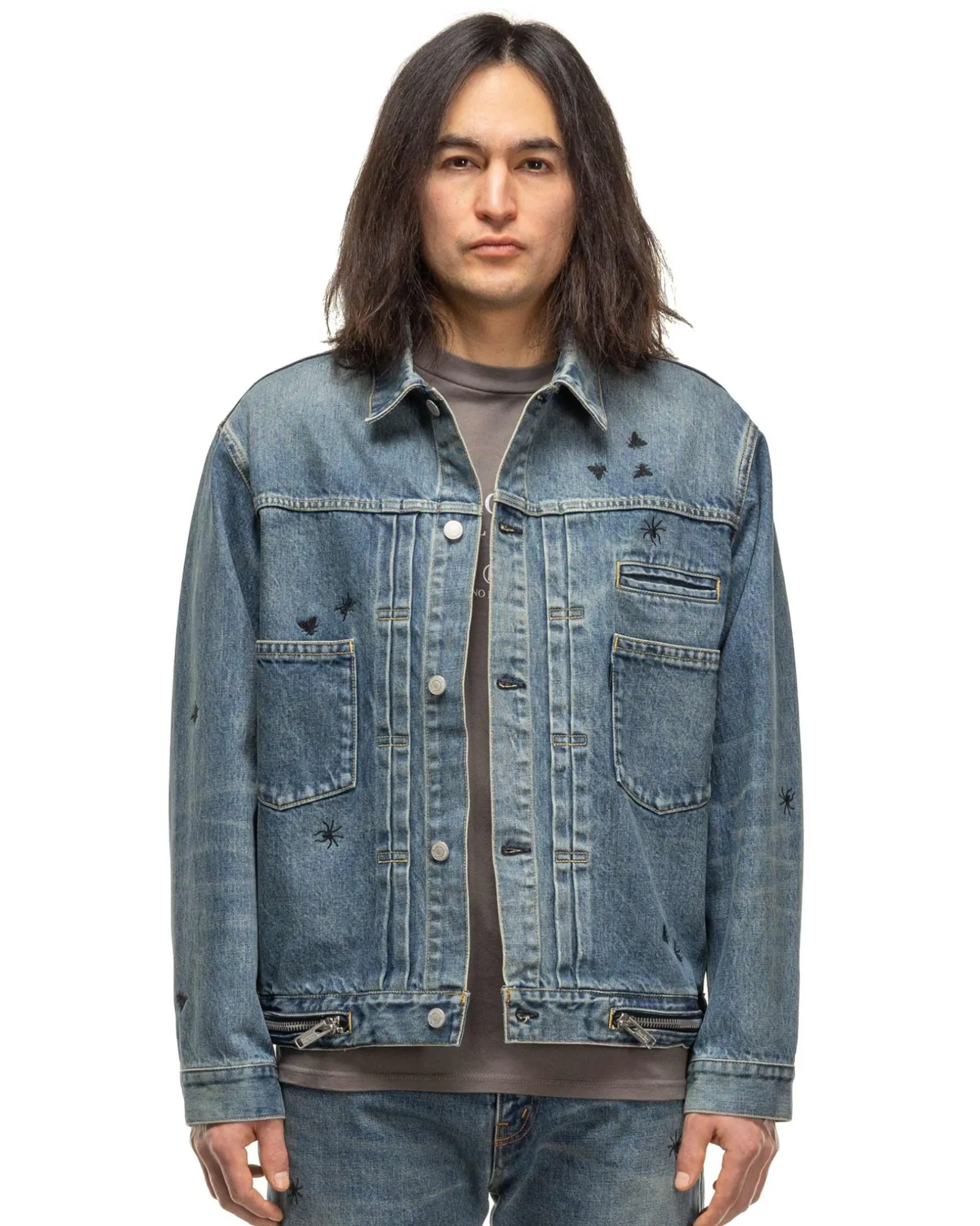 Up1D4203 Blouson Light Blue Indigo