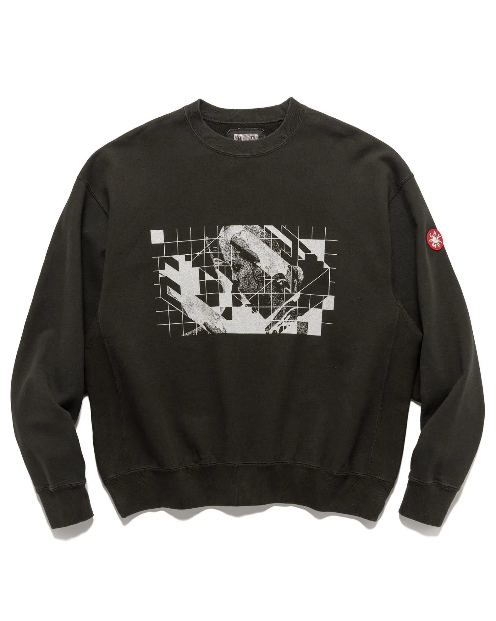 Washed Dimensions Crew Neck Black