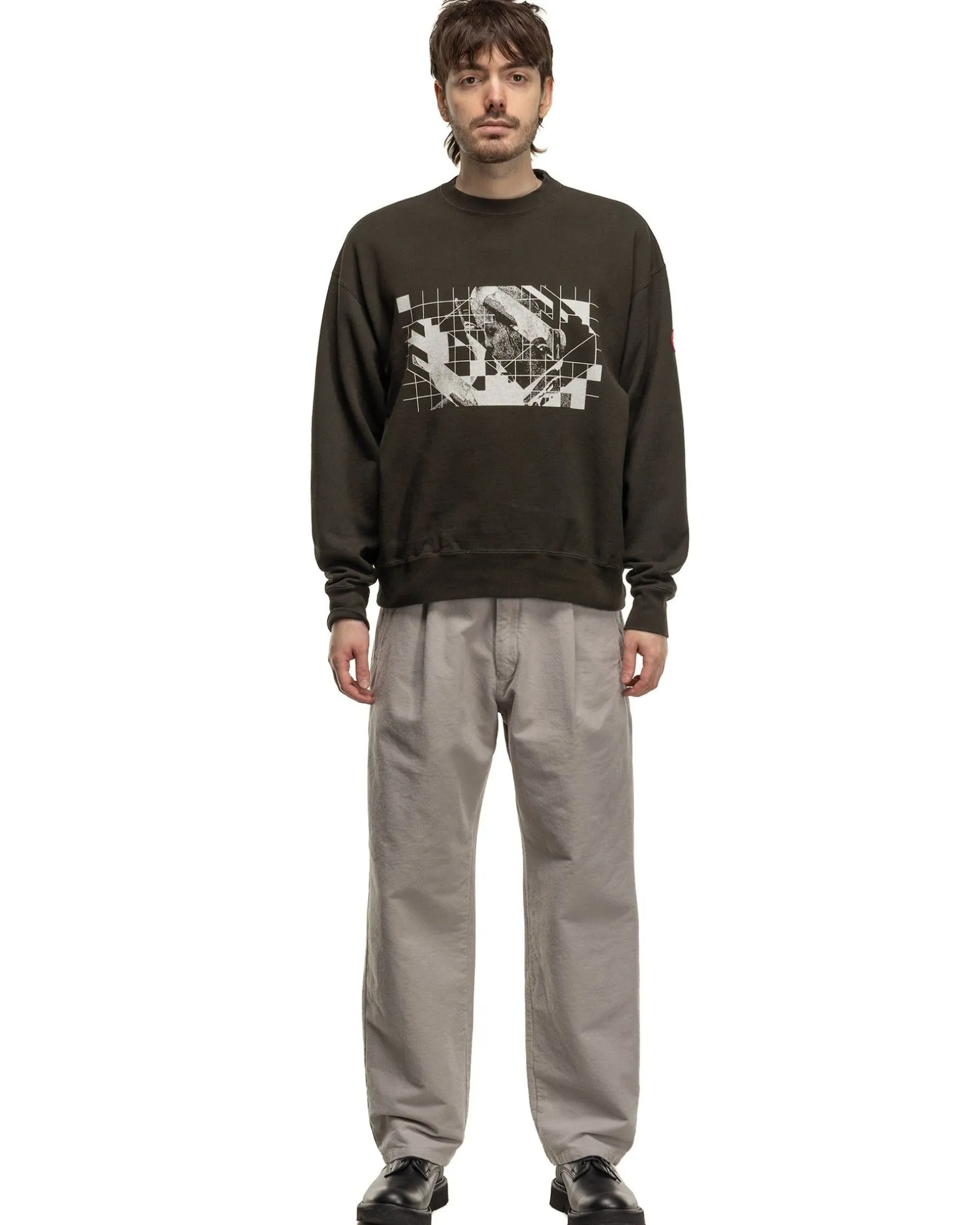 Washed Dimensions Crew Neck Black
