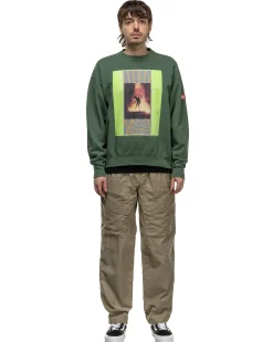 Washed Vs 8B Crew Neck Green
