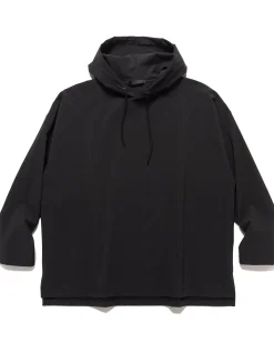 4Way Stretch Oversized Pullover Hoodie Black