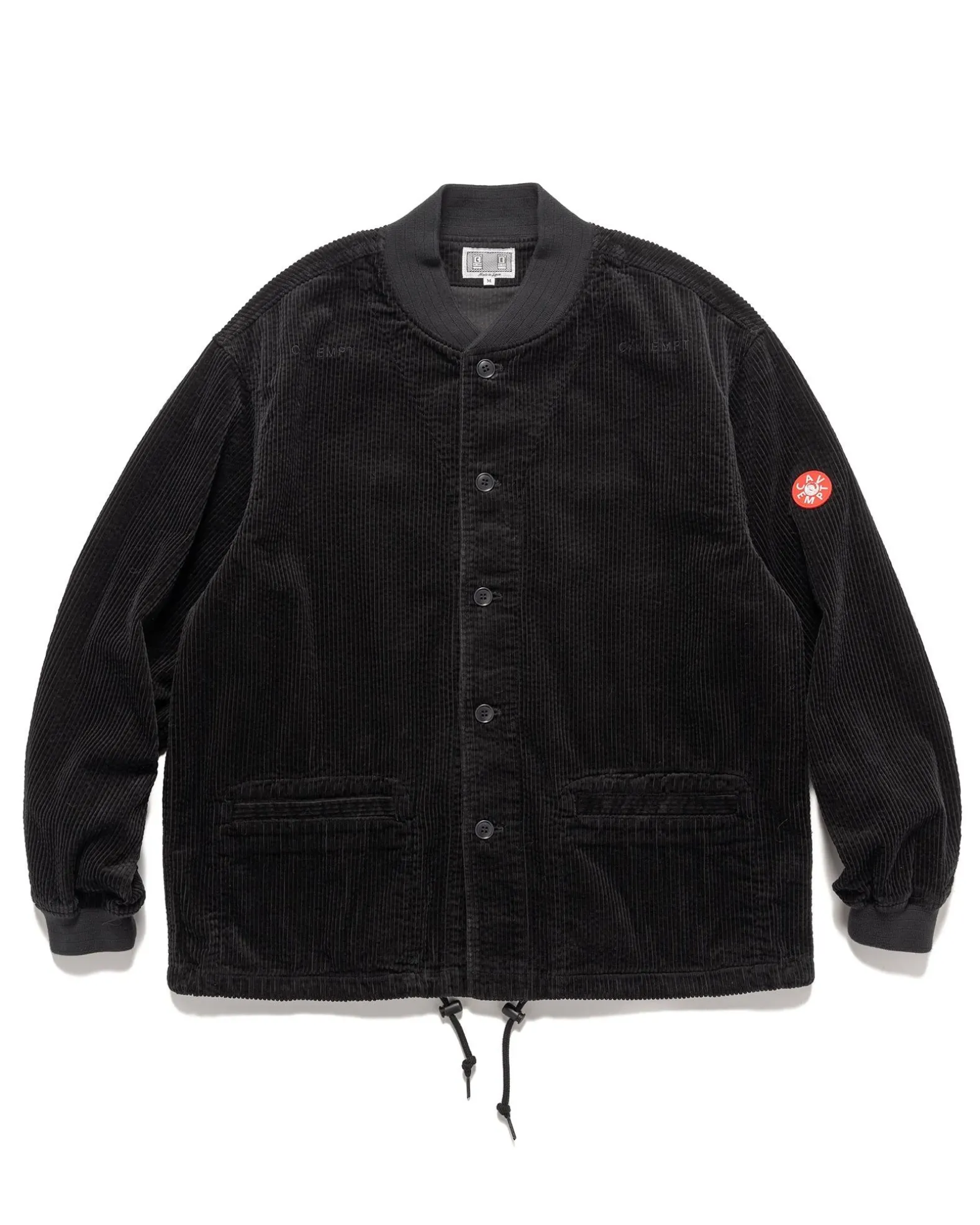 6W Cord Button Up Jacket Black