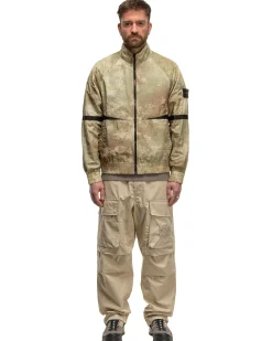 Weatherproof Cotton Canvas Ghost Piece Loose Fit Cargo Pants Beige