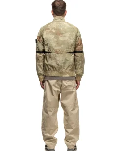 Weatherproof Cotton Canvas Ghost Piece Loose Fit Cargo Pants Beige