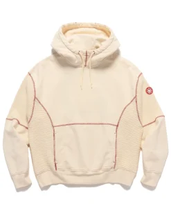 Wide Rib Cut Heavy Hoody Beige