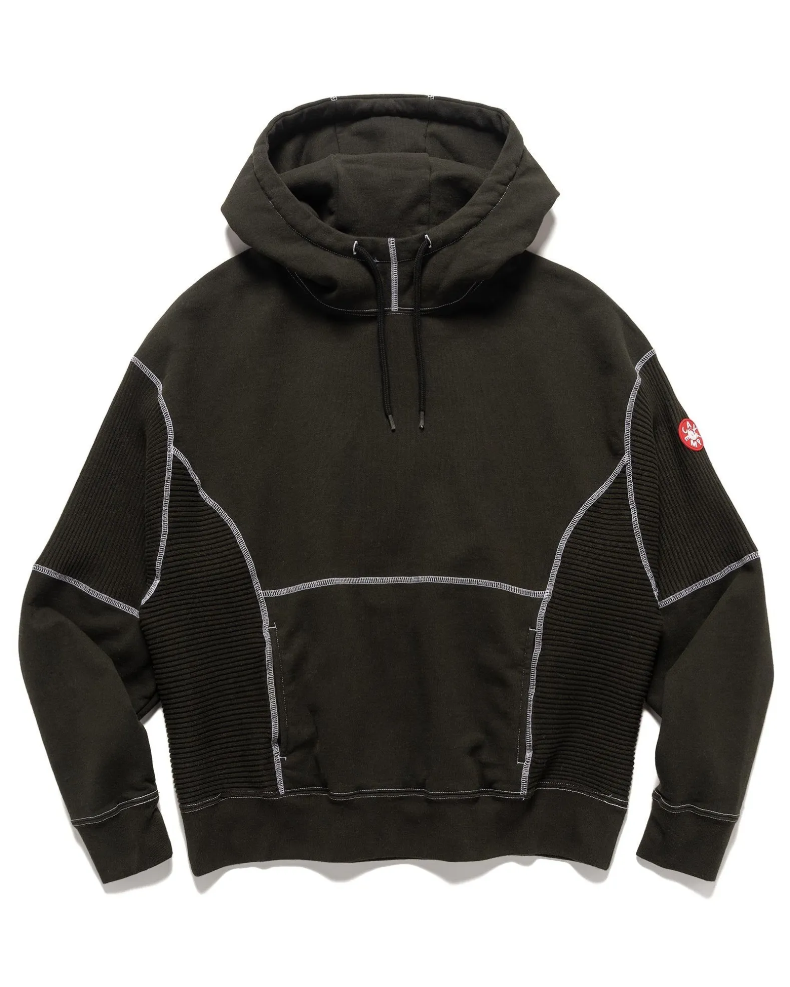 Wide Rib Cut Heavy Hoody Black