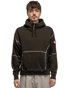 Wide Rib Cut Heavy Hoody Black