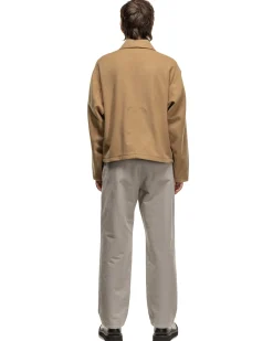 Wool Short Zip Jacket Beige