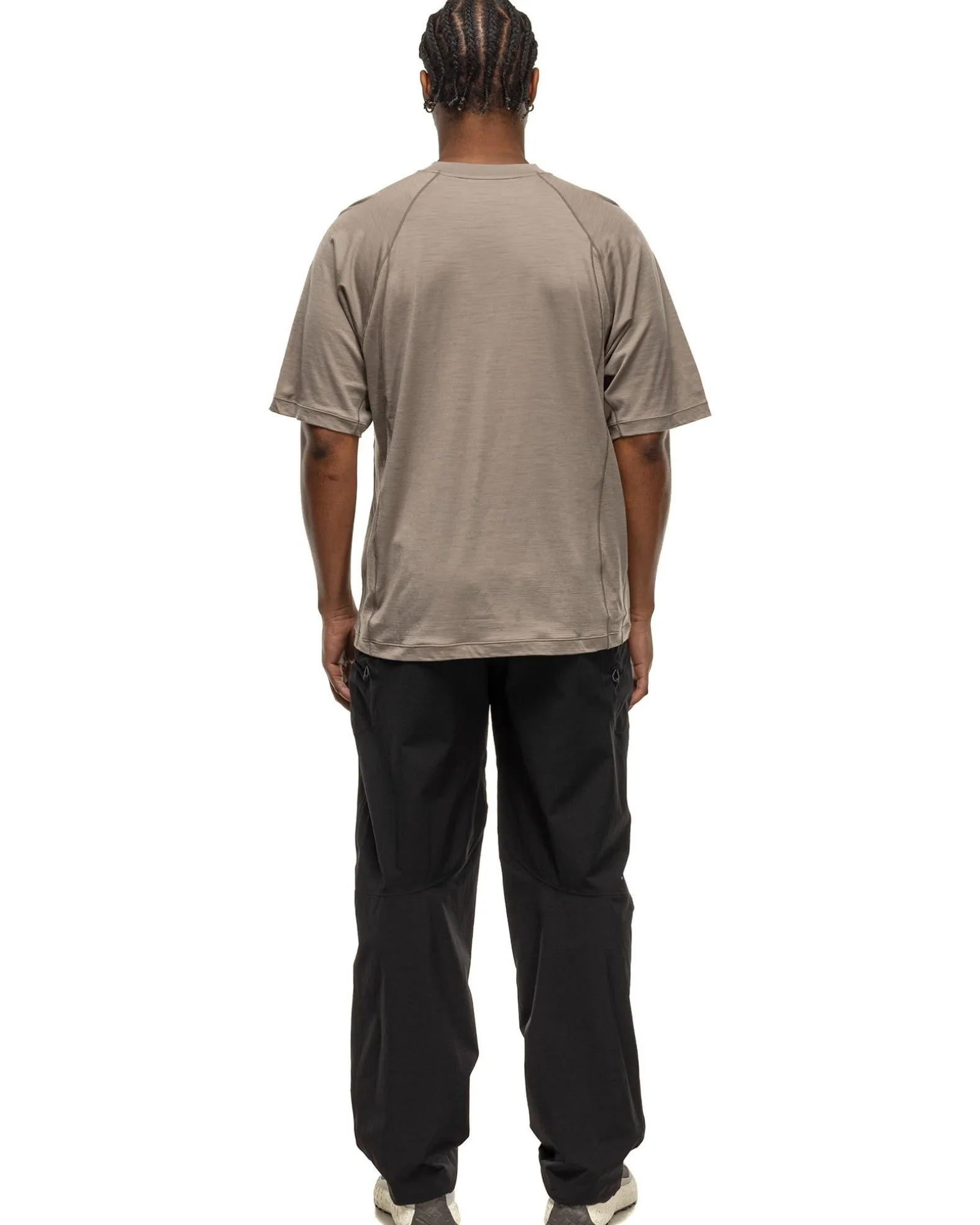 Wool T-Shirt Grey Beige