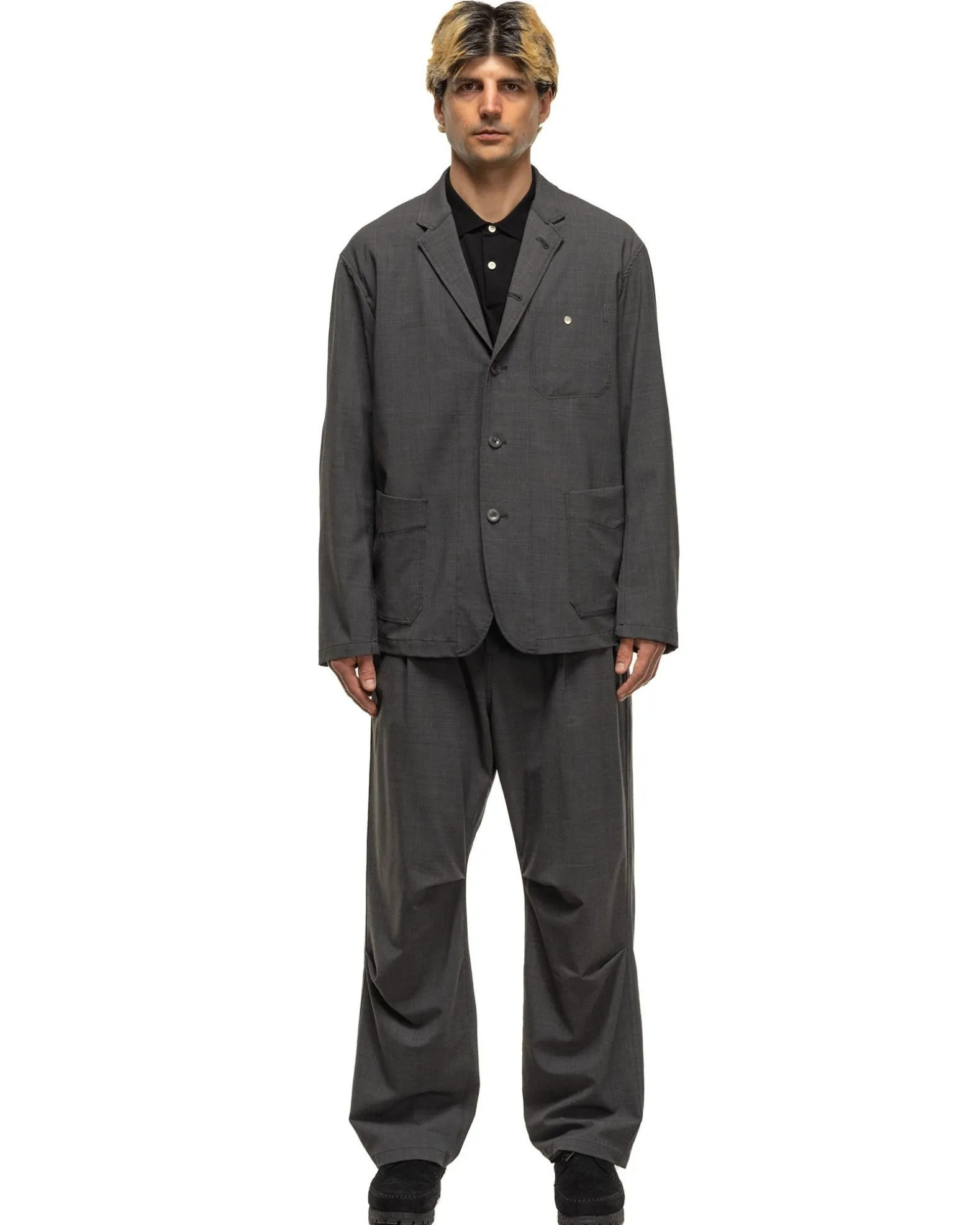 Worker Easy Pants P/W/Pu Tropical Cloth Charcoal