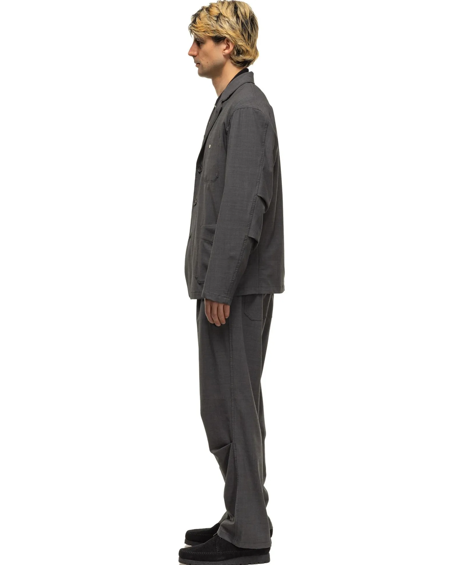 Worker Easy Pants P/W/Pu Tropical Cloth Charcoal