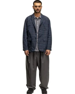 Wp Pant Tropical Wool Charcoal